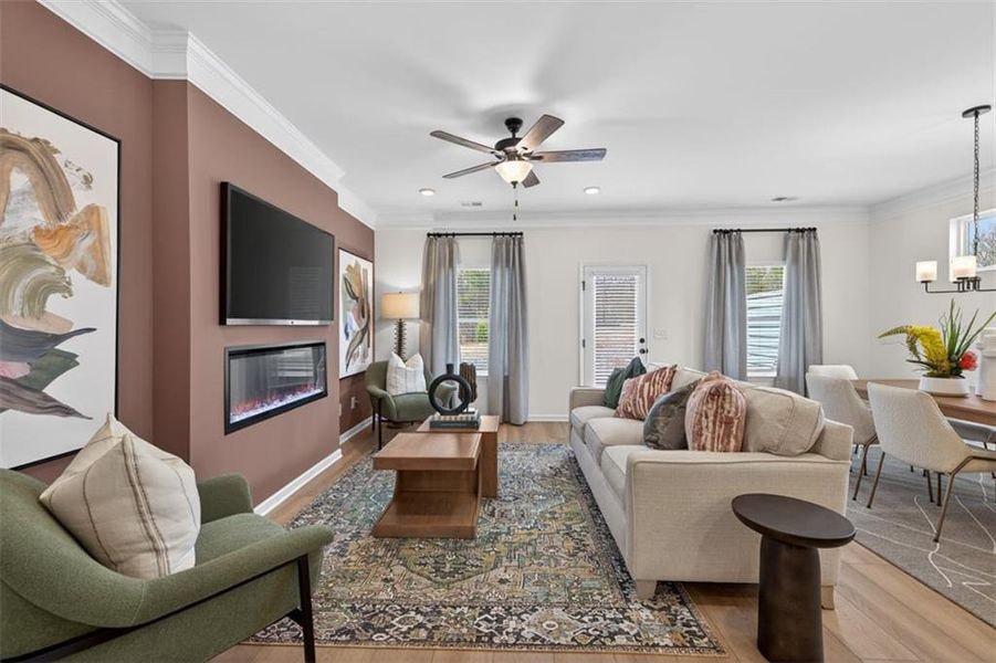 Furnished interior view inside a new home in Ellison Square, Loganville (Image 13).