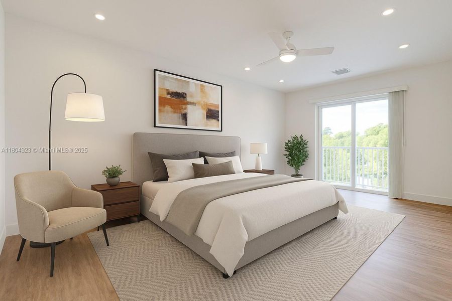 Master bedroom digitally staged Master bedroom digitally staged