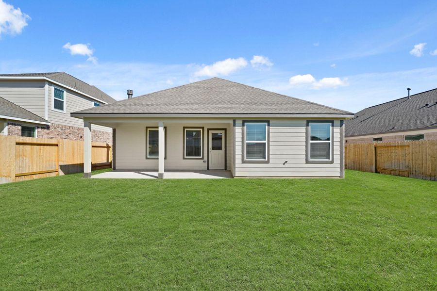 Exterior details and patio area of a home in Beacon Hill, Waller (Image 15). Exterior details and patio area of a home in Beacon Hill, Waller (Image 15).