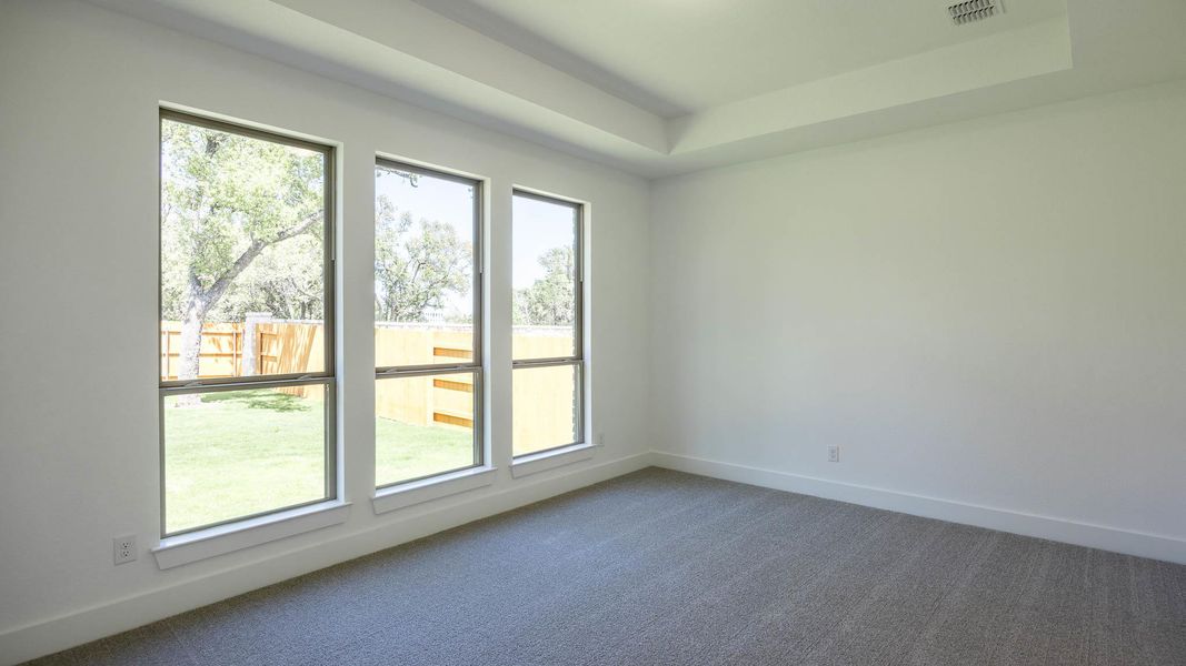 Spare room with visible vents, baseboards, plenty of natural light, and carpet Spare room with visible vents, baseboards, plenty of natural light, and carpet