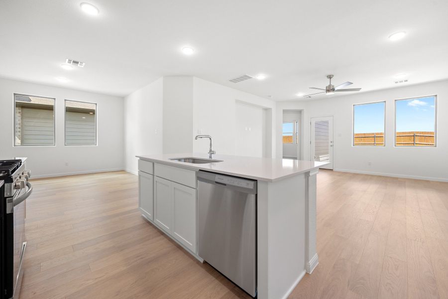 Furnished interior view inside a new home in Trinity Ranch, Elgin (Image 11).