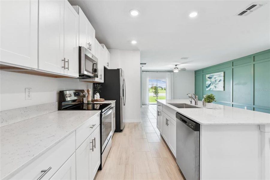 Furnished interior view inside a new home in , San Antonio (Image 16).