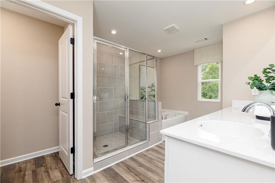 Furnished interior view inside a new home in Rhodes Glen, Lawrenceville (Image 13).