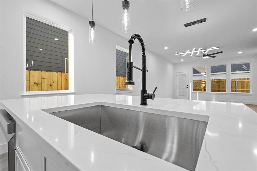 Close-up of interior finishes inside a home in , Dallas (Image 13).