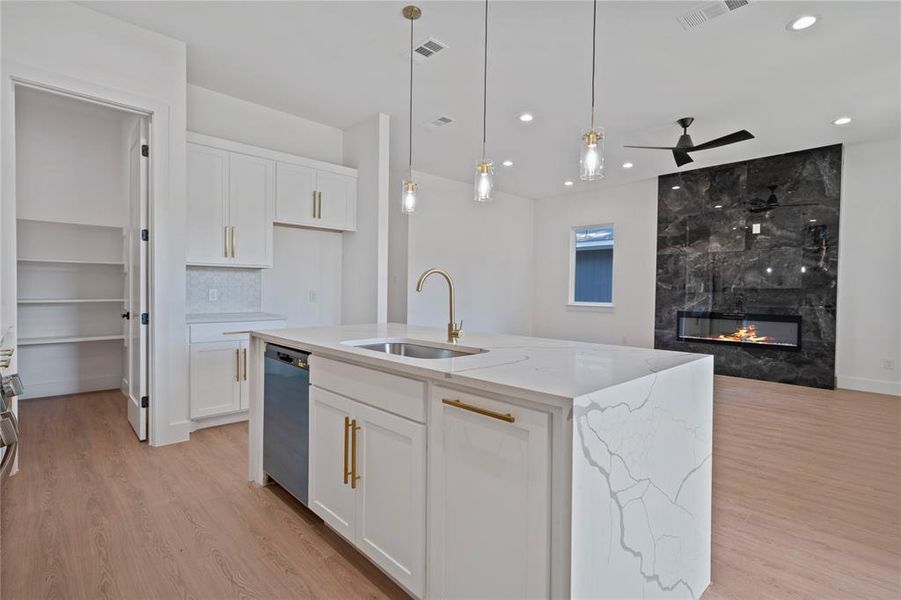 Furnished interior view inside a new home in , Dallas (Image 8). Furnished interior view inside a new home in , Dallas (Image 8).