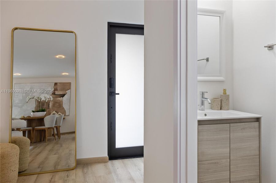 Furnished interior view inside a new home in , Florida City (Image 18). Furnished interior view inside a new home in , Florida City (Image 18).