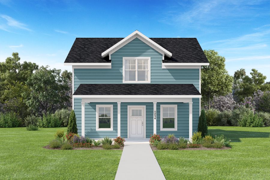 Front exterior of a home in the Pinnix Loop community, located in Burlington, NC (Image 8).