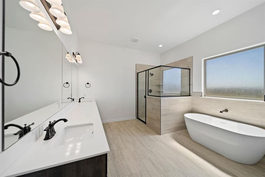 Furnished interior view inside a new home in , Waxahachie (Image 8).