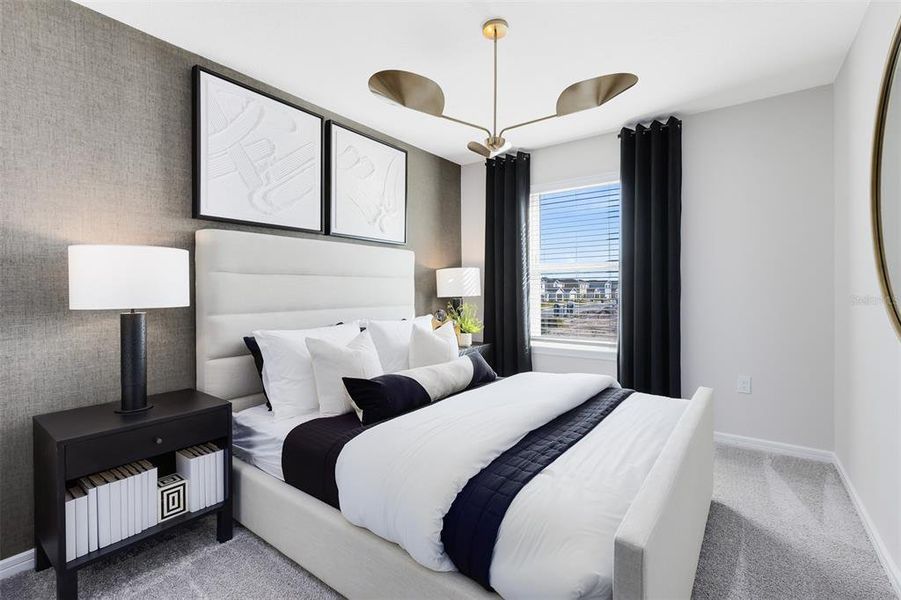 Furnished interior view inside a new home in EverBe, Orlando (Image 24).