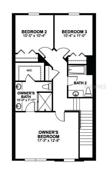 2D floor plan layout of this home in Center Lake on the Park, St. Cloud, FL (Image 5). 2D floor plan layout of this home in Center Lake on the Park, St. Cloud, FL (Image 5).