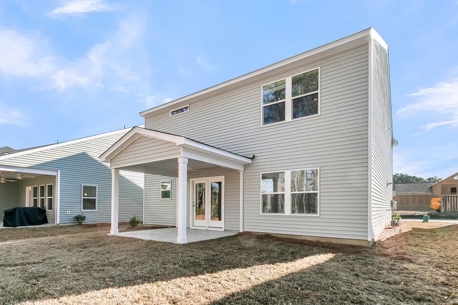 Exterior details and patio area of a home in Six Oaks, Summerville (Image 3). Exterior details and patio area of a home in Six Oaks, Summerville (Image 3).