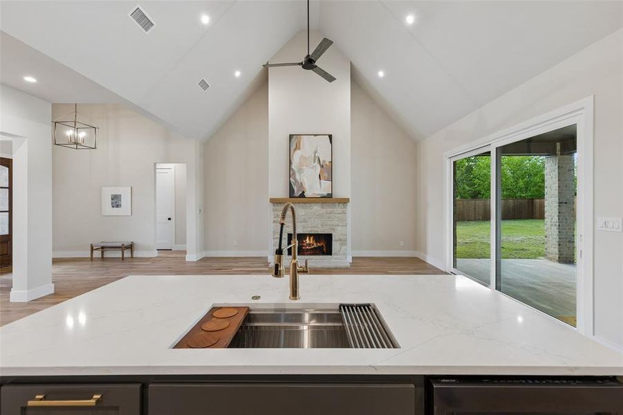 Close-up of interior finishes inside a home in , Sherman (Image 21).