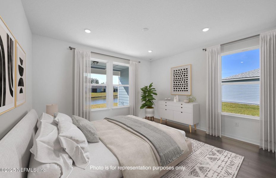 Furnished interior view inside a new home in Del Webb Wildlight, Wildlight (Image 7).