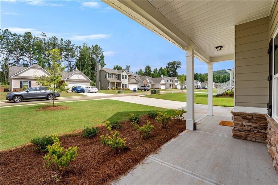 Exterior details and patio area of a home in , Villa Rica (Image 3). Exterior details and patio area of a home in , Villa Rica (Image 3).