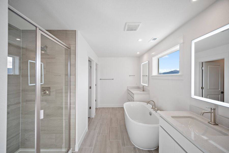 Representative furnished interior of a home built from the Qwynn by Lokal Homes in Jackson Creek, Monument (Image 6).