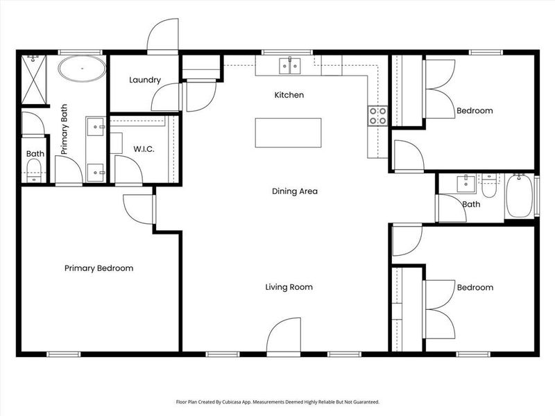 2D floor plan layout of this home in , Rio Vista, TX (Image 4).
