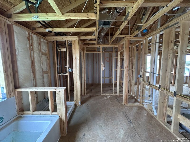 In-progress construction of a new home in Enclave at Hennersby Hollow 50's, San Antonio, TX (Image 27). In-progress construction of a new home in Enclave at Hennersby Hollow 50's, San Antonio, TX (Image 27).