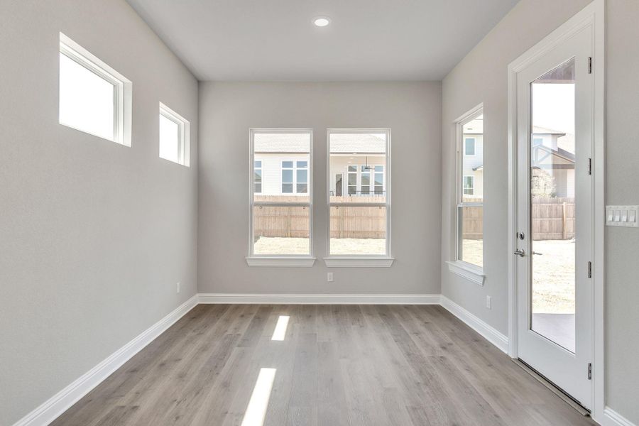 Spacious, unfurnished interior of a new home in Santa Rita Ranch, Liberty Hill (Image 20). Spacious, unfurnished interior of a new home in Santa Rita Ranch, Liberty Hill (Image 20).