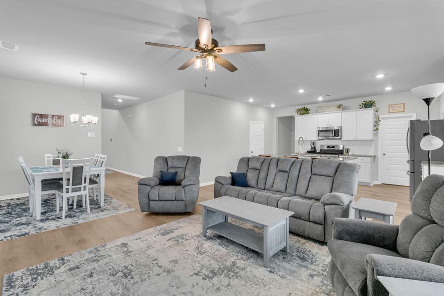 Furnished interior view inside a new home in Sweetgrass at Summers Corner, Summerville (Image 13).