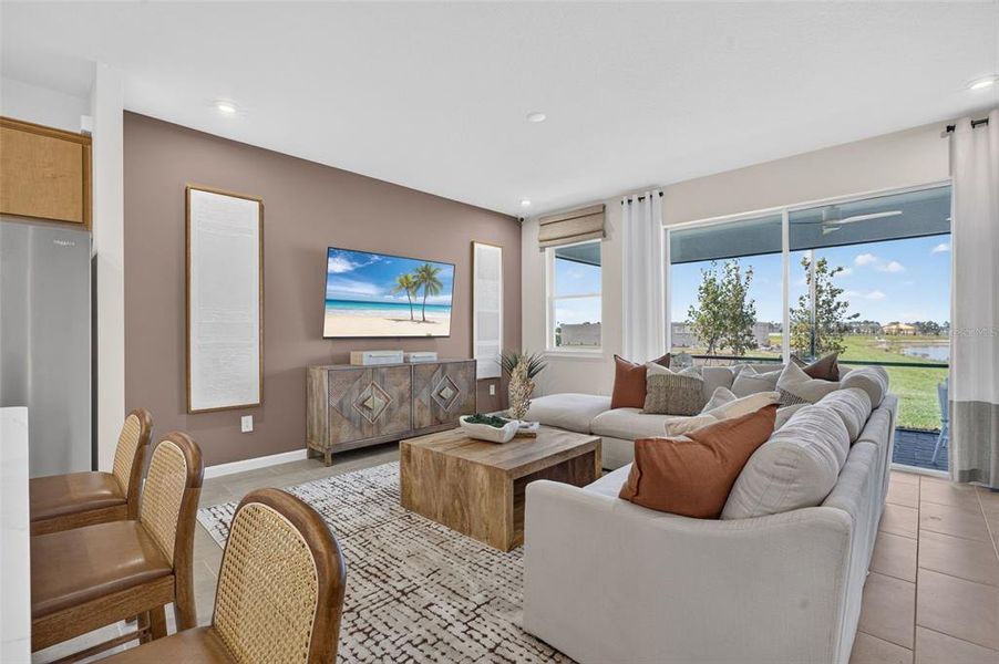 Furnished interior view inside a new home in Pasadena Ridge Master, Dade City (Image 21).