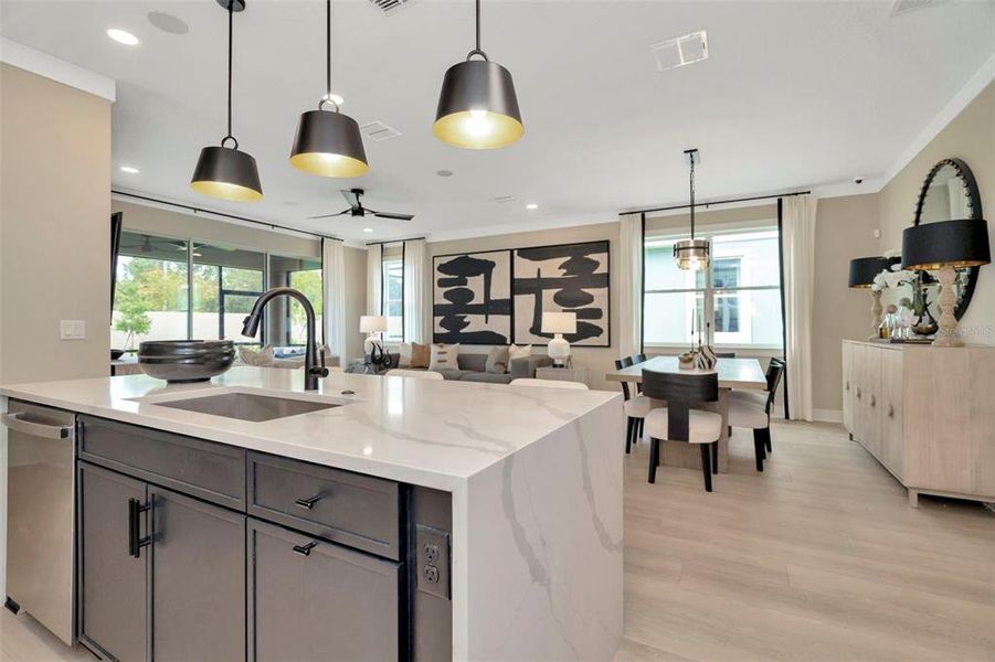 Furnished interior view inside a new home in Primrose at Longleaf, New Port Richey (Image 32).