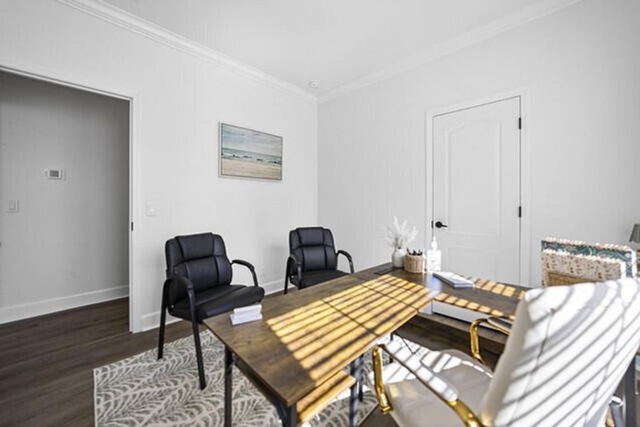 Furnished interior view inside a new home in , Cross (Image 26).