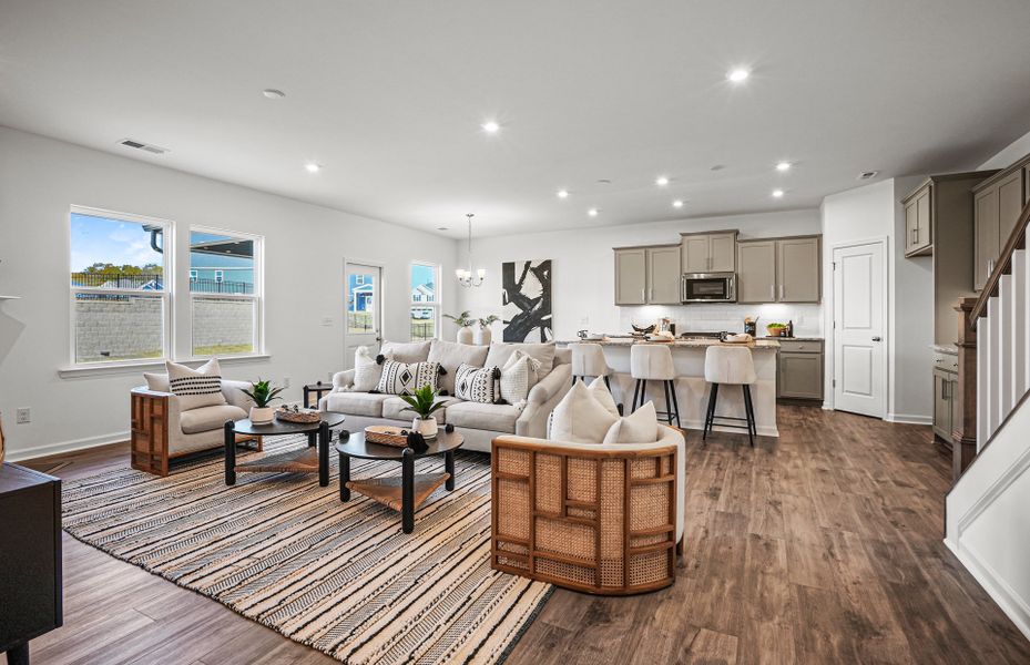 Furnished interior view inside a new home in Parkside Crossing, Charlotte (Image 31).