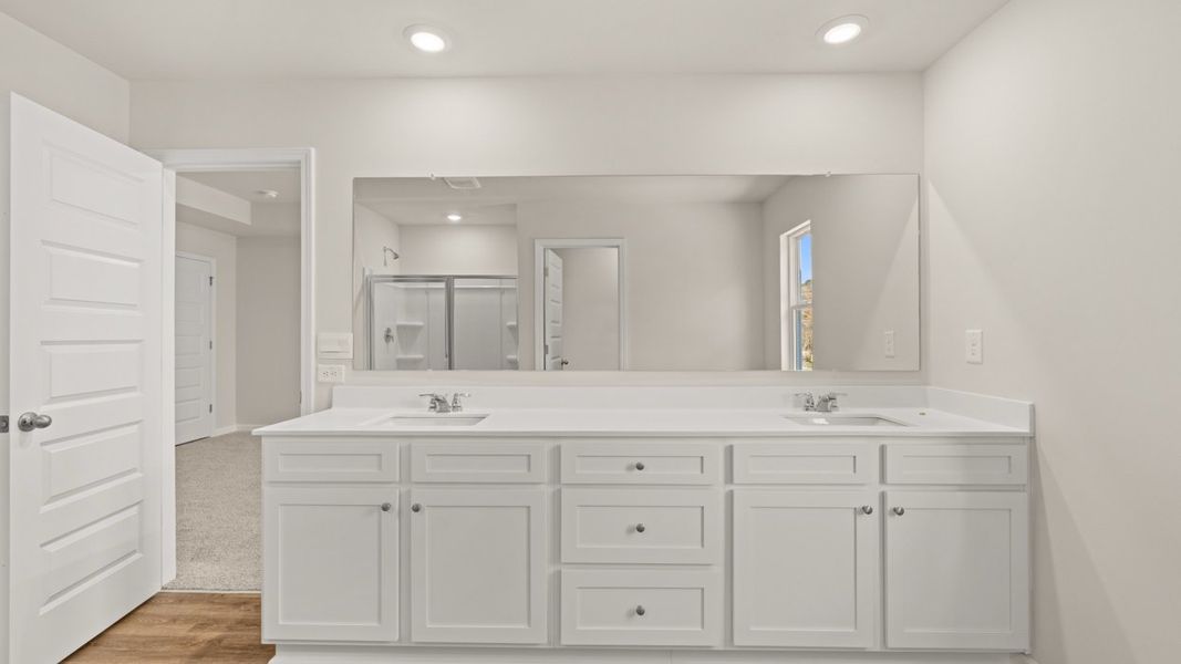 Representative furnished interior of a home built from the AnsonTH by D.R. Horton in Brookland Commons, Monroe (Image 10).