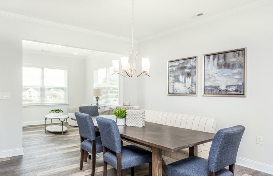 Furnished interior view inside a new home in Solana, Durham (Image 26).