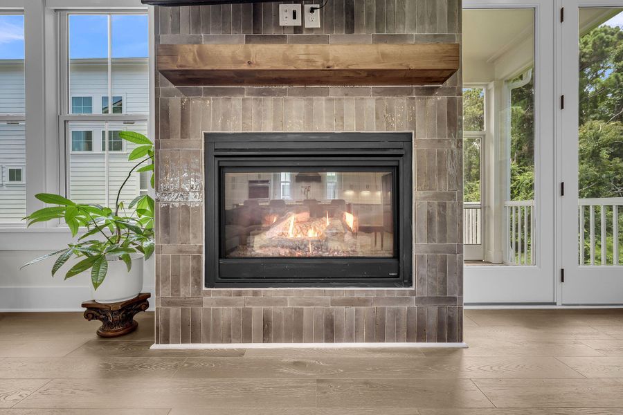 Close-up of interior finishes inside a home in Overlook at Copahee Sound, Awendaw (Image 21).