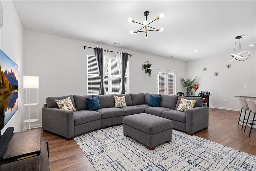 Furnished interior view inside a new home in , Dawsonville (Image 30).