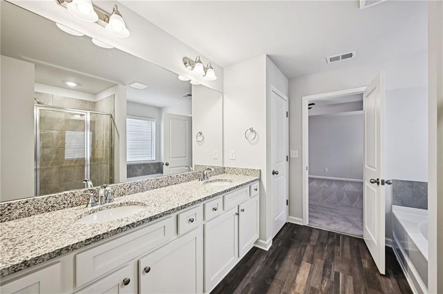 Furnished interior view inside a new home in The Hills at Cedar Creek, Winder (Image 30). Furnished interior view inside a new home in The Hills at Cedar Creek, Winder (Image 30).