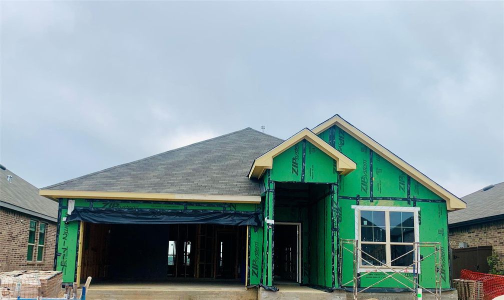 In-progress construction of a new home in Harrington Trails, New Caney, TX (Image 12).