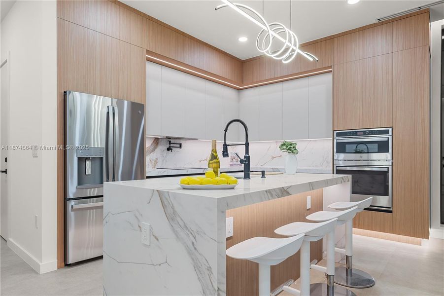 Furnished interior view inside a new home in , Miami (Image 9). Furnished interior view inside a new home in , Miami (Image 9).