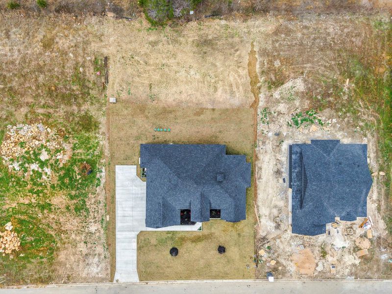 View from above of property