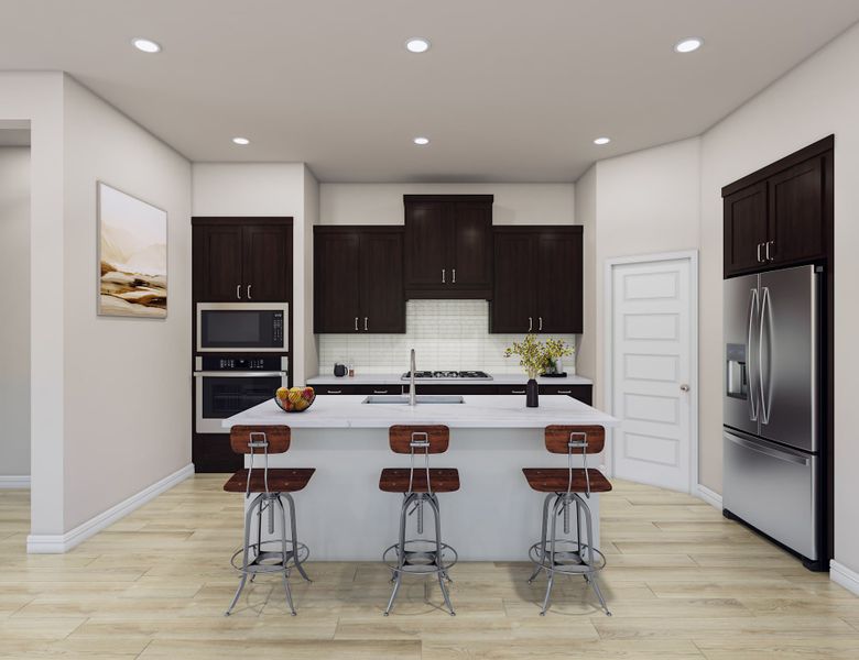 Representative furnished interior of a home built from the Bluebird by Tri Pointe Homes in Oakhill Reserve, Tomball (Image 6).