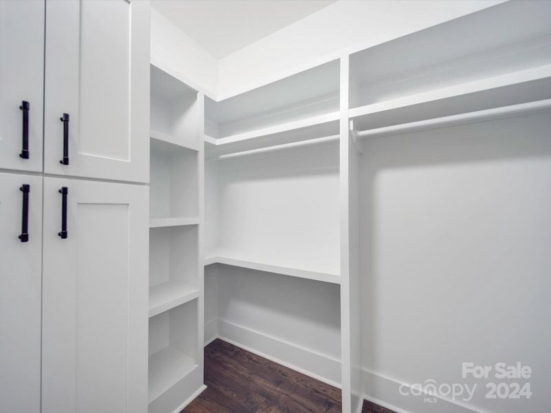 Custom closet in Primary