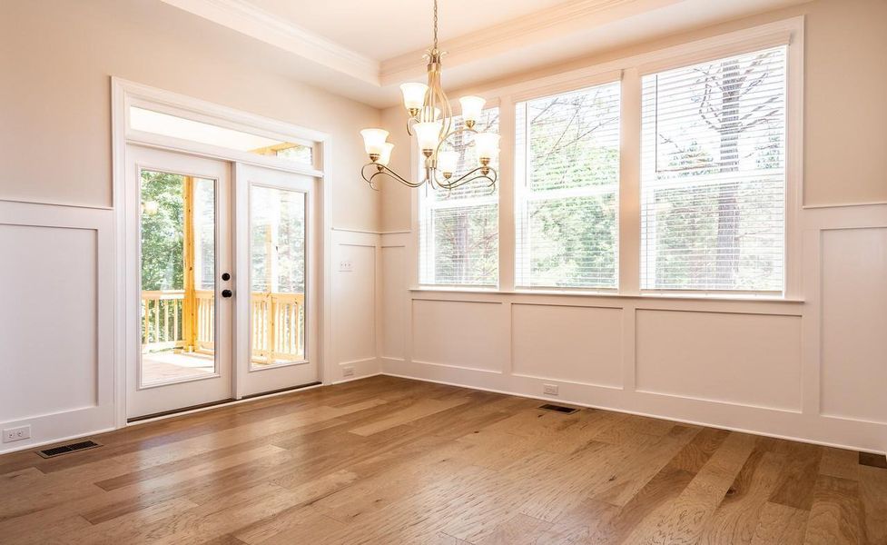 Representative unfurnished interior of a home built from the Pinehurst by Greybrook Homes in Edmunds Farm, Clover (Image 19).