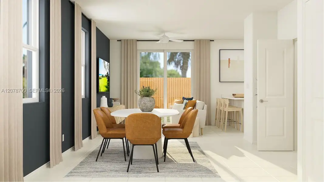 Furnished interior view inside a new home in Altamira, Homestead (Image 14). Furnished interior view inside a new home in Altamira, Homestead (Image 14).