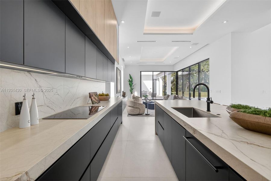 Furnished interior view inside a new home in , Miami (Image 30).