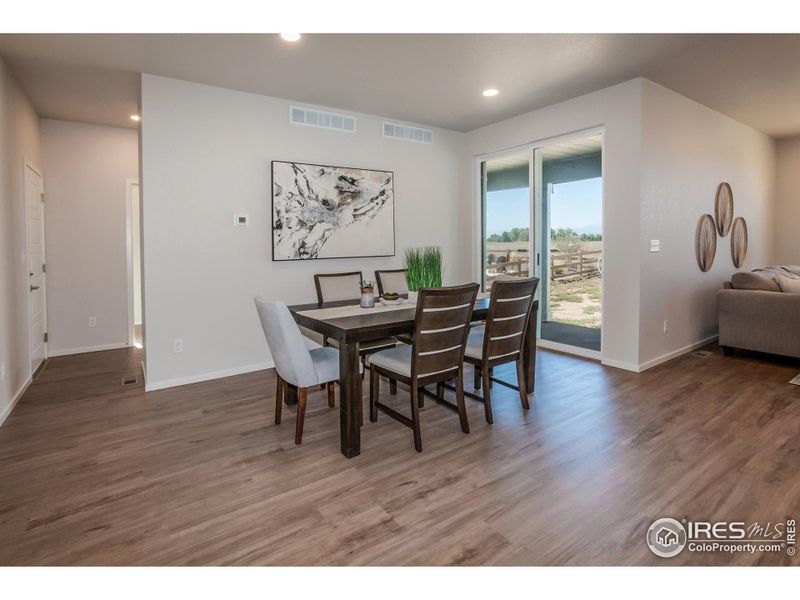 DINING ROOM OUT TO PATIO