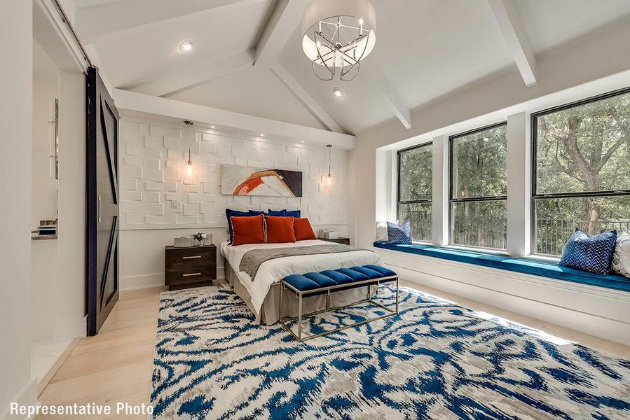 Furnished interior view inside a new home in Grand Braniff Park, Irving (Image 6).