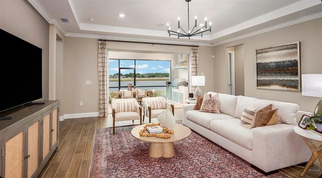 Furnished interior view inside a new home in Ardisia Park, New Smyrna Beach (Image 8).