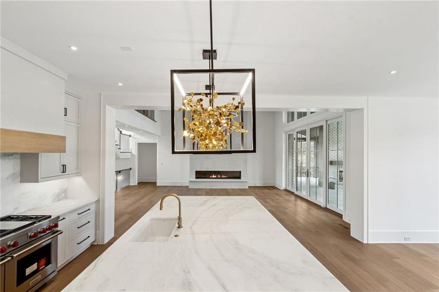 Furnished interior view inside a new home in , Suwanee (Image 9).
