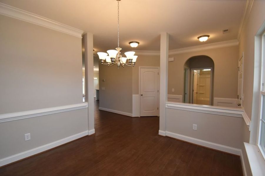 Representative unfurnished interior of a home built from the Newport by Keystone Homes NC in Trinity Meadows, Trinity (Image 13).