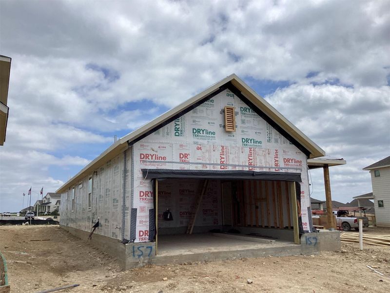 In-progress construction of a new home in Lariat, Liberty Hill, TX (Image 10).