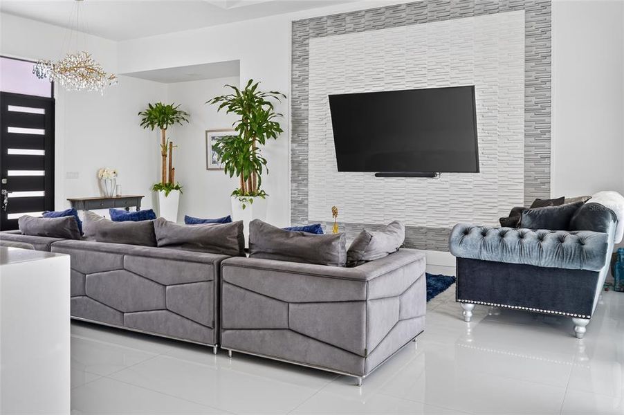 Furnished interior view inside a new home in , Orlando (Image 9). Furnished interior view inside a new home in , Orlando (Image 9).