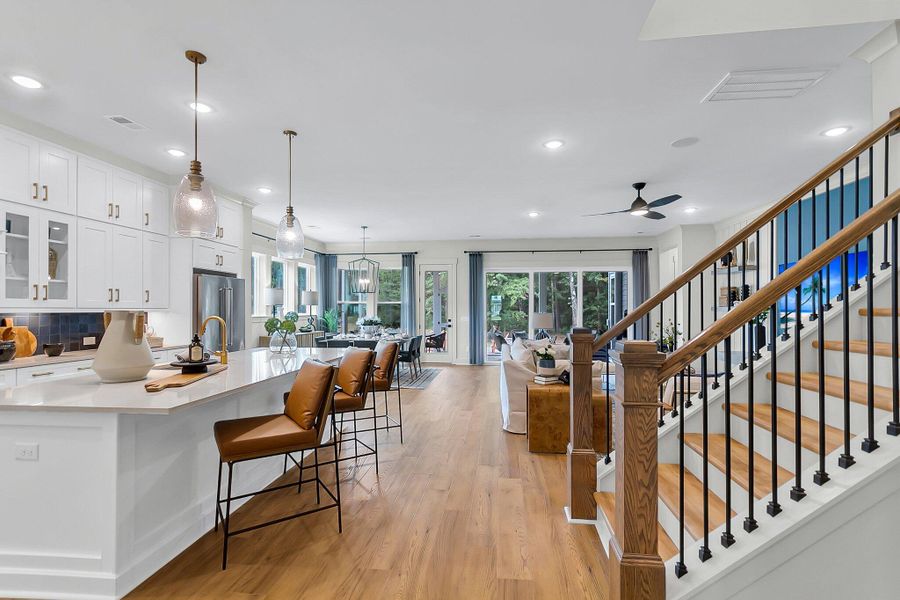 Furnished interior view inside a new home in Hidden Ponds Reserve, Awendaw (Image 12).