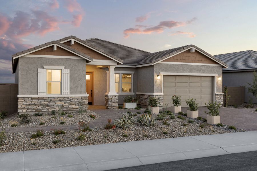 Representative exterior photo of a completed home built from the Currant by Mattamy Homes in White Tank Vistas, Waddell, AZ (Image 21).