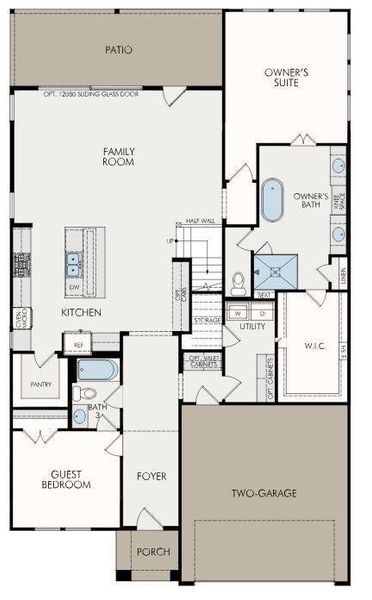 Downstairs floor plan